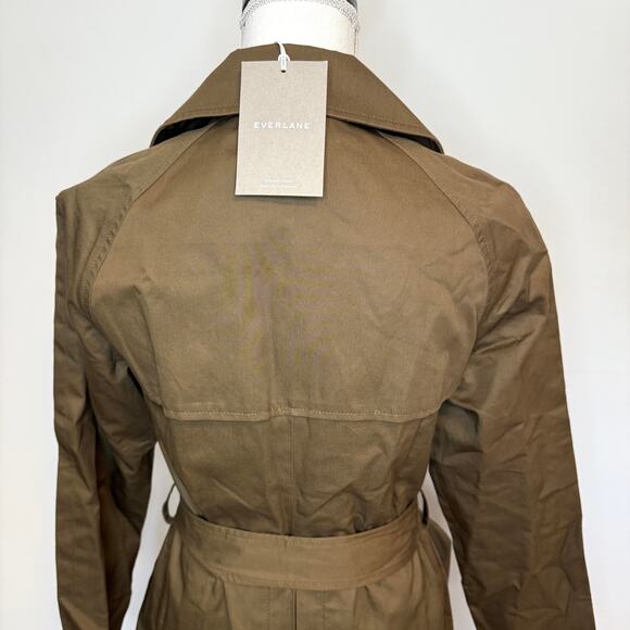 Everlane The Trench Coat In Beech Green Size XS New - Picture 11 of 16